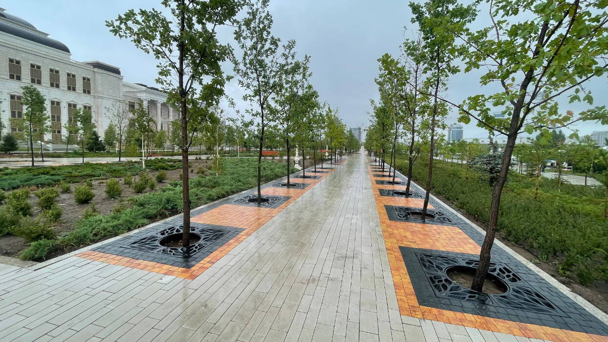 Приствольная решетка для дерева ZKING CRUST 1.2х1.2м Черная в Сысерти фото