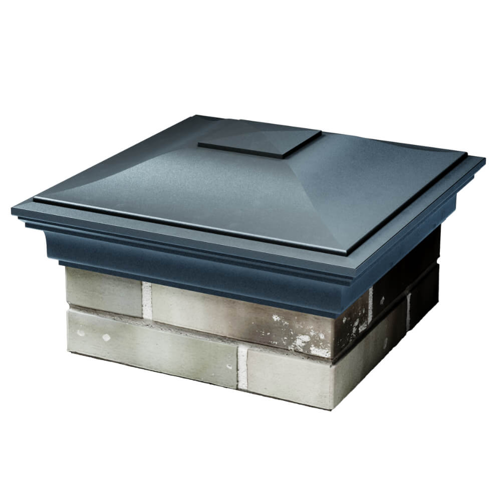 Колпак Zking Монблан Серый на столб 1.5х1.5 кирпича (385х385мм) в Сысерти фото