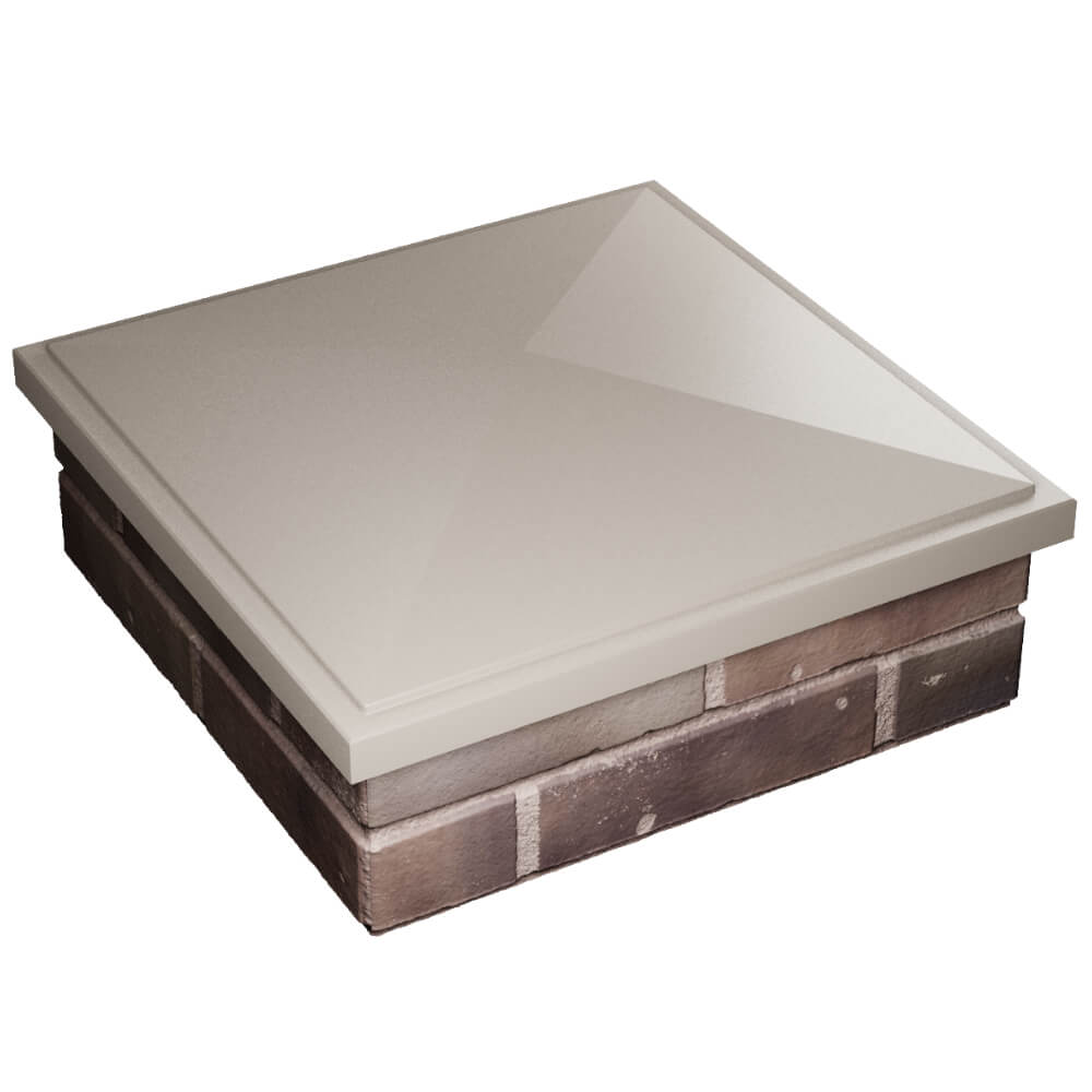 Колпак Zking БонаМоно Бежевый на столб 2х2 кирпича (515х515, 530х530мм) в Сысерти фото