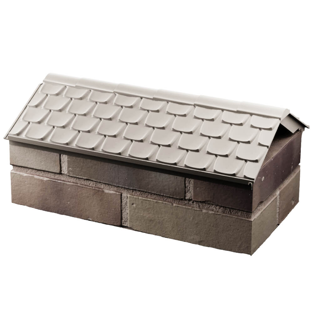 Парапет Zking Эльбрус Бежевый с посадкой на 1 кирпич (255мм) в Сысерти фото