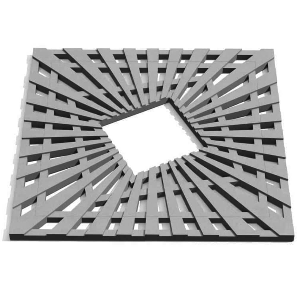 Приствольная решетка для дерева ZKING ATMOSPHERE 1.2х1.2м Серая Сысерть фото