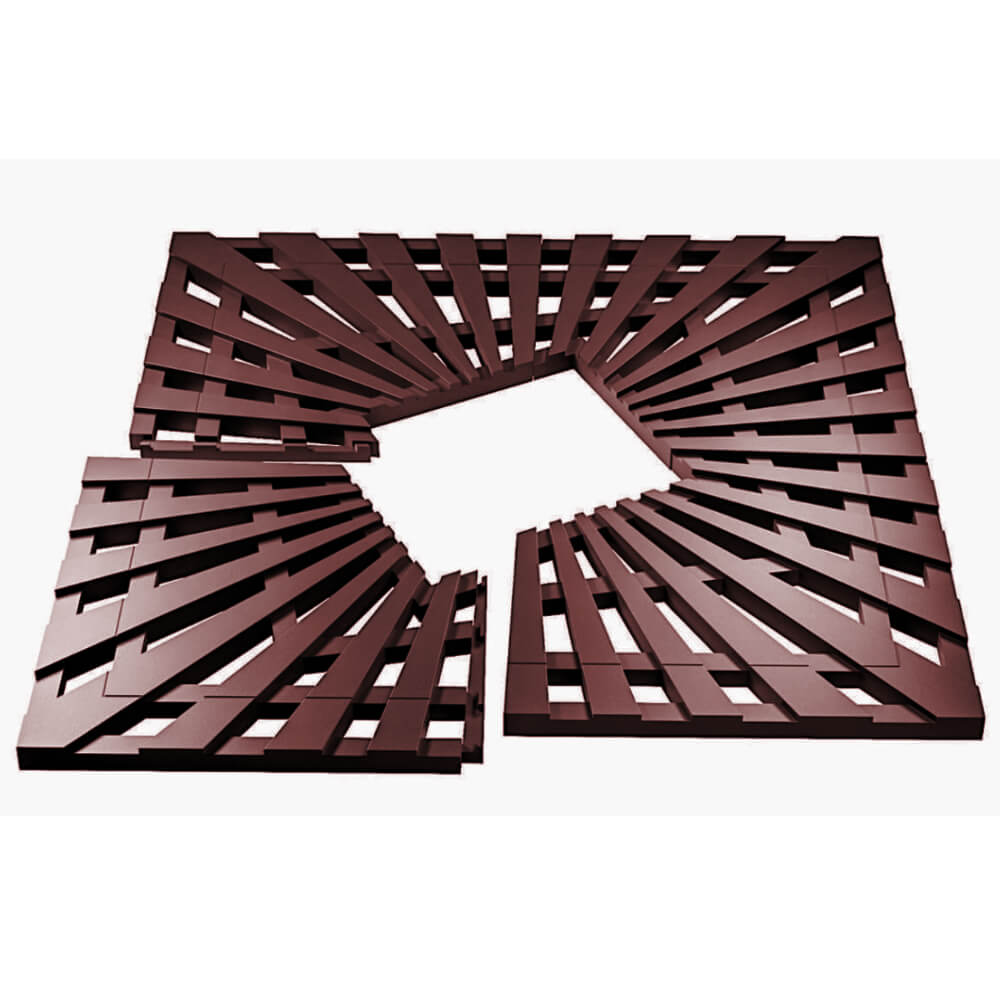 Приствольная решетка для дерева ZKING ATMOSPHERE 1.2х1.2м Коричневая в Сысерти фото