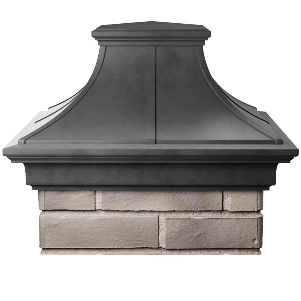 Колпак Zking Монблан Премиум Серый на столб 1.5х1.5 кирпича (385х385мм) Сысерть фото