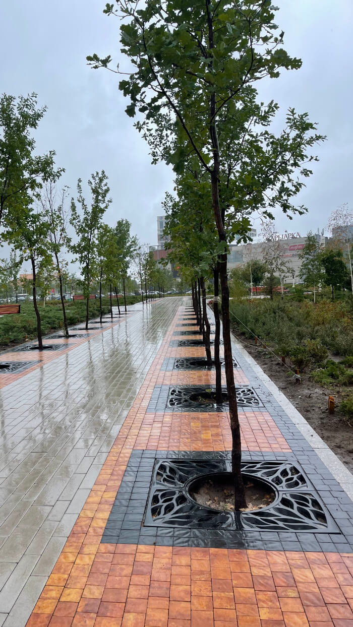 Приствольная решетка для дерева ZKING CRUST 1.2х1.2м Черная в Сысерти фото