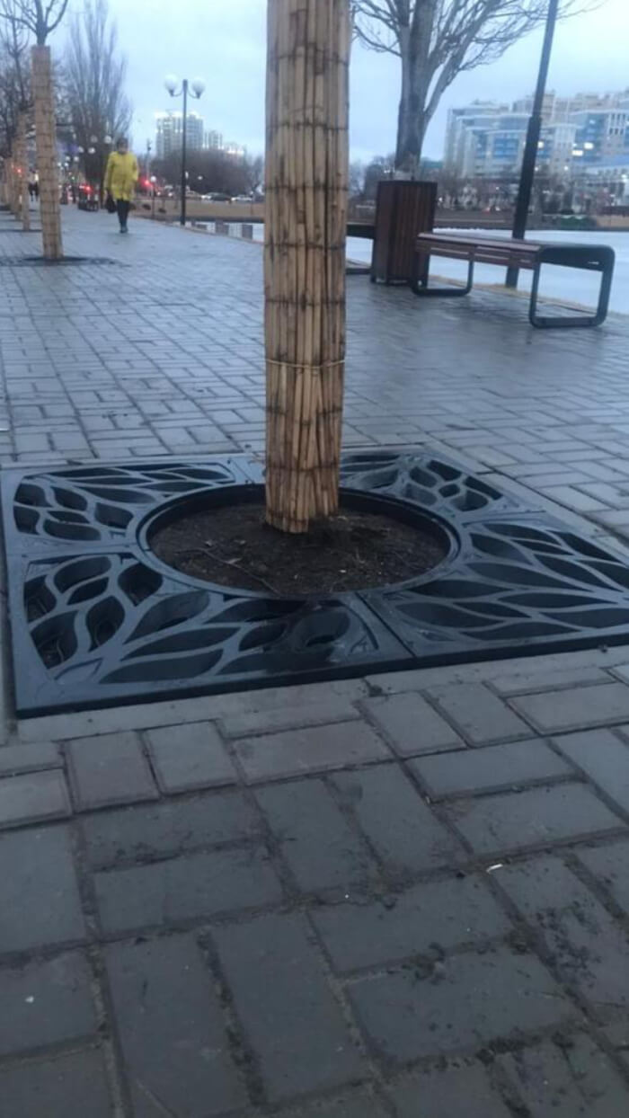 Приствольная решетка для дерева ZKING CRUST 1.2х1.2м Черная в Сысерти фото