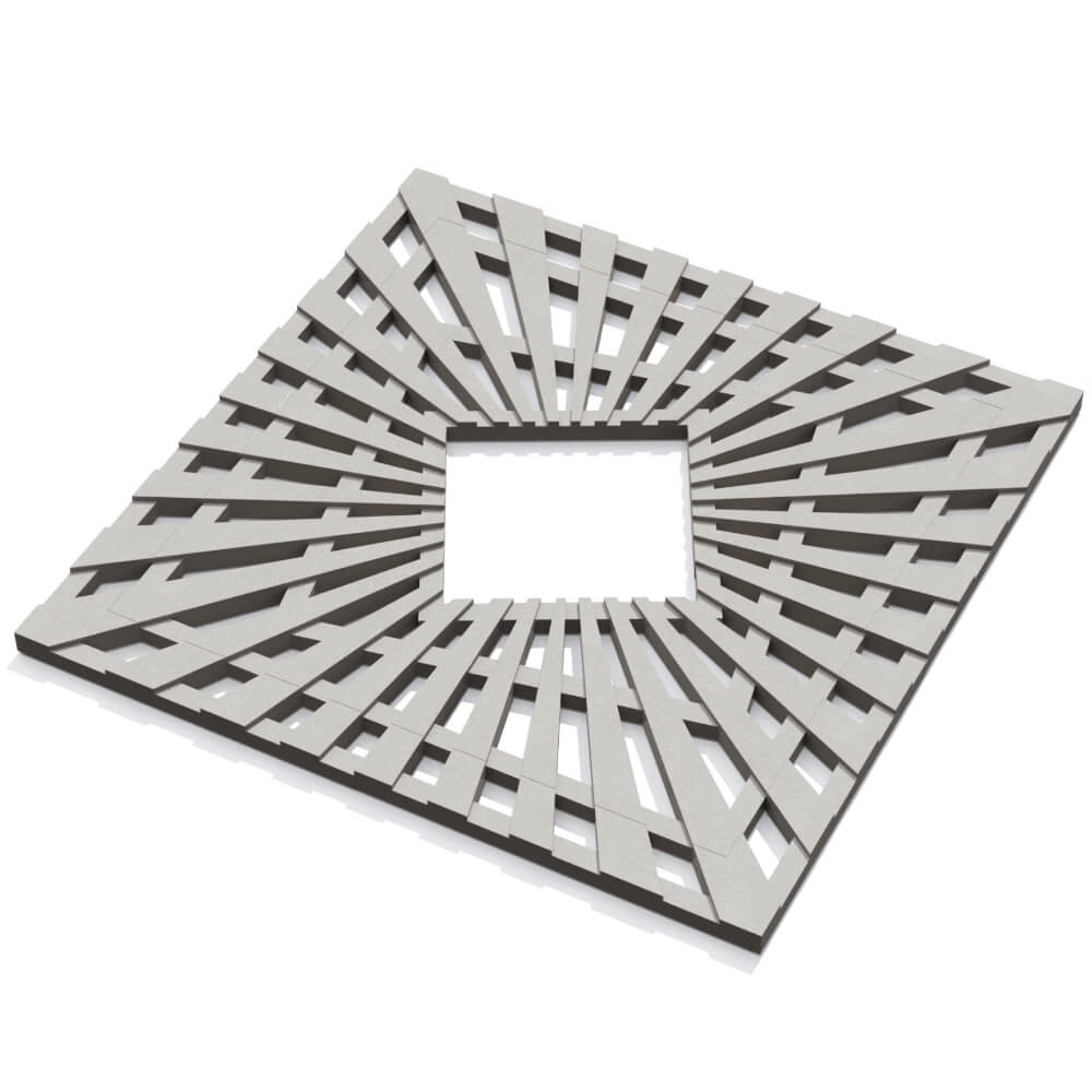 Приствольная решетка для дерева ZKING ATMOSPHERE 1.2х1.2м Бежевая в Сысерти фото