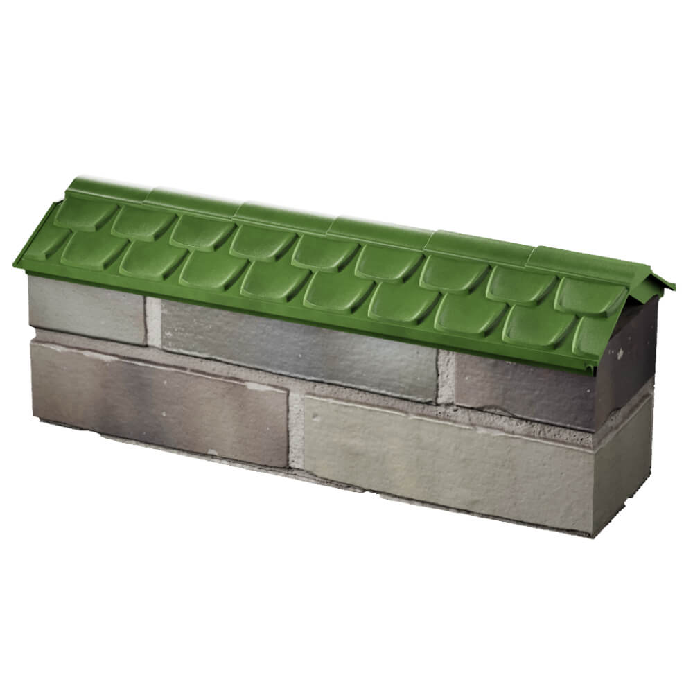 Парапет Zking Эльбрус Зеленый с посадкой на 0.5 кирпича (130мм) в Сысерти фото