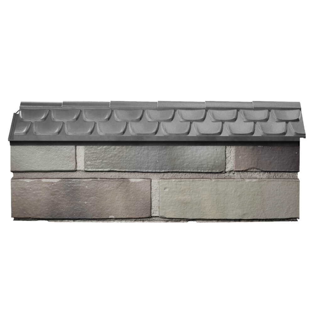 Парапет Zking Эльбрус Серый с посадкой на 0.5 кирпича (130мм) в Сысерти фото
