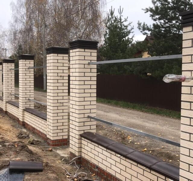 Колпак Zking Бона ХайТек Коричневый на столб 1.5х1.5 кирпича (385х385мм) в Сысерти фото