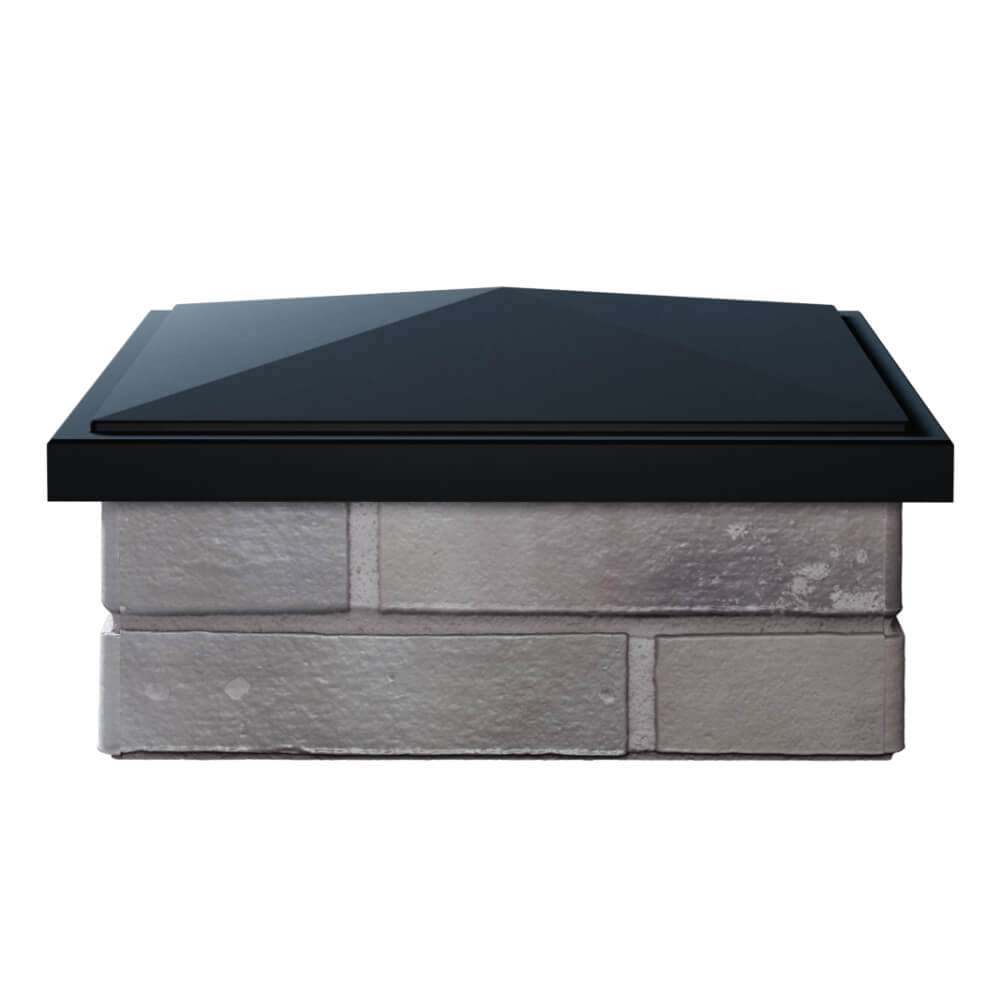 Колпак Zking БонаМоно Черный на столб 1.5х1.5 кирпича (385х385, 400х400мм) Сысерть фото