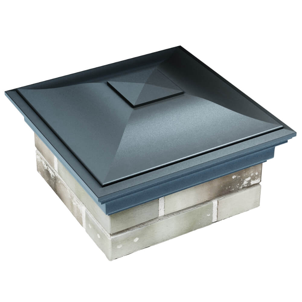 Колпак Zking Монблан Серый на столб 1.5х1.5 кирпича (385х385мм) в Сысерти фото