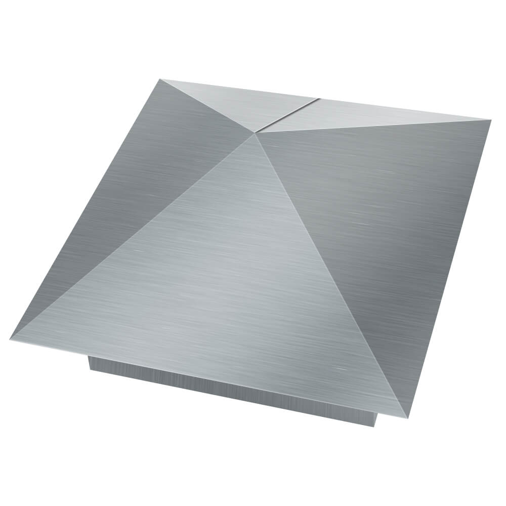 Колпак металлический 380х380мм оцинкованный заборный Сысерть фото