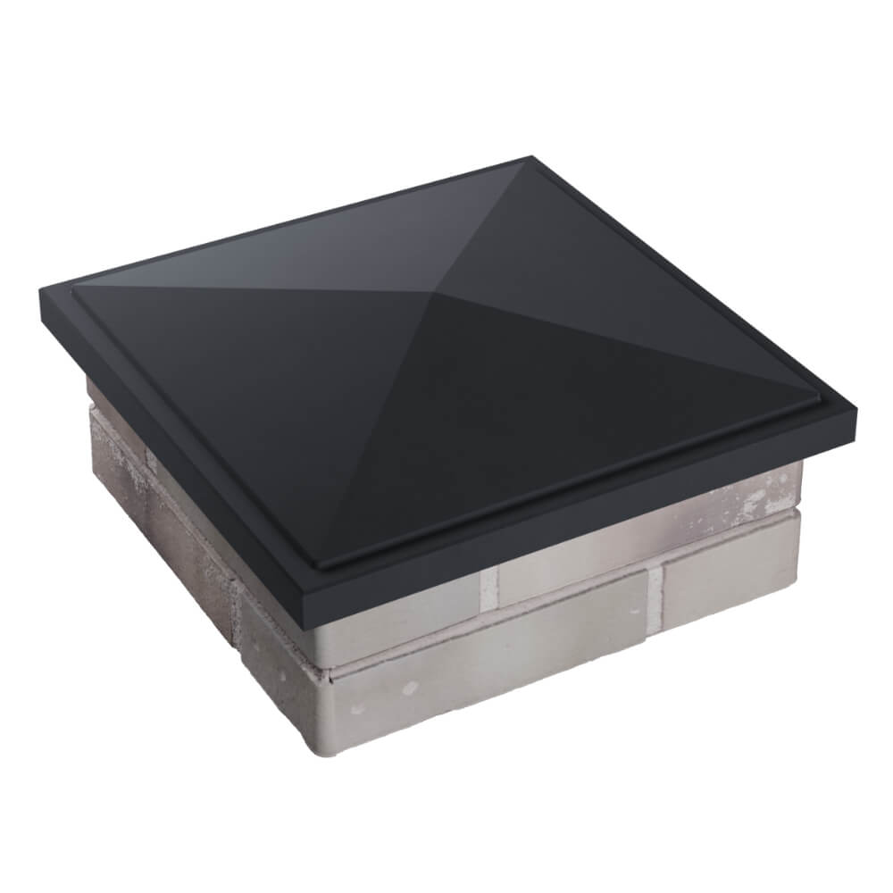 Колпак Zking БонаМоно Серый на столб 1.5х1.5 кирпича (385х385, 400х400мм) в Сысерти фото