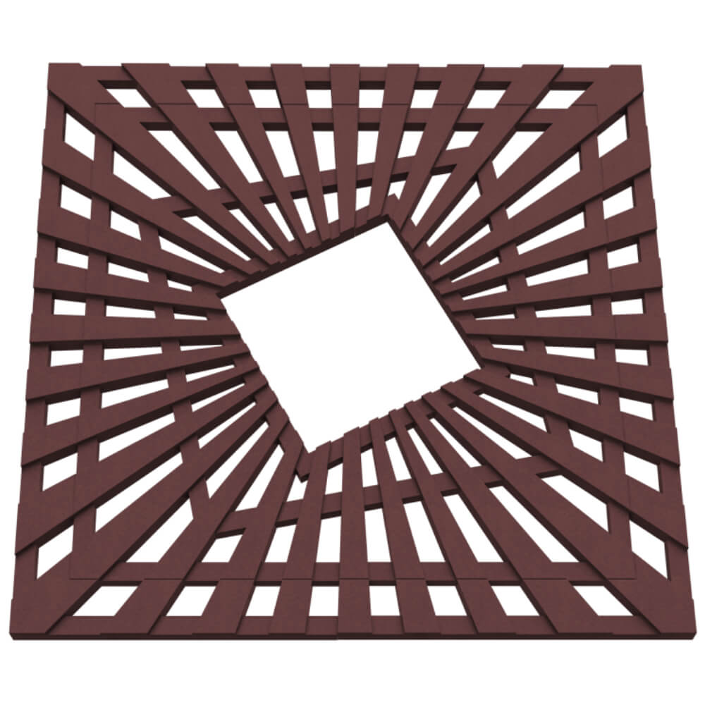 Приствольная решетка для дерева ZKING ATMOSPHERE 1.2х1.2м Коричневая в Сысерти фото