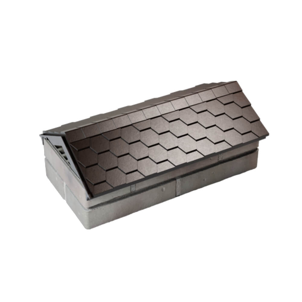 Парапет Zking Эверест Коричневый с посадкой на 1 кирпич (200/225/255мм) в Сысерти фото