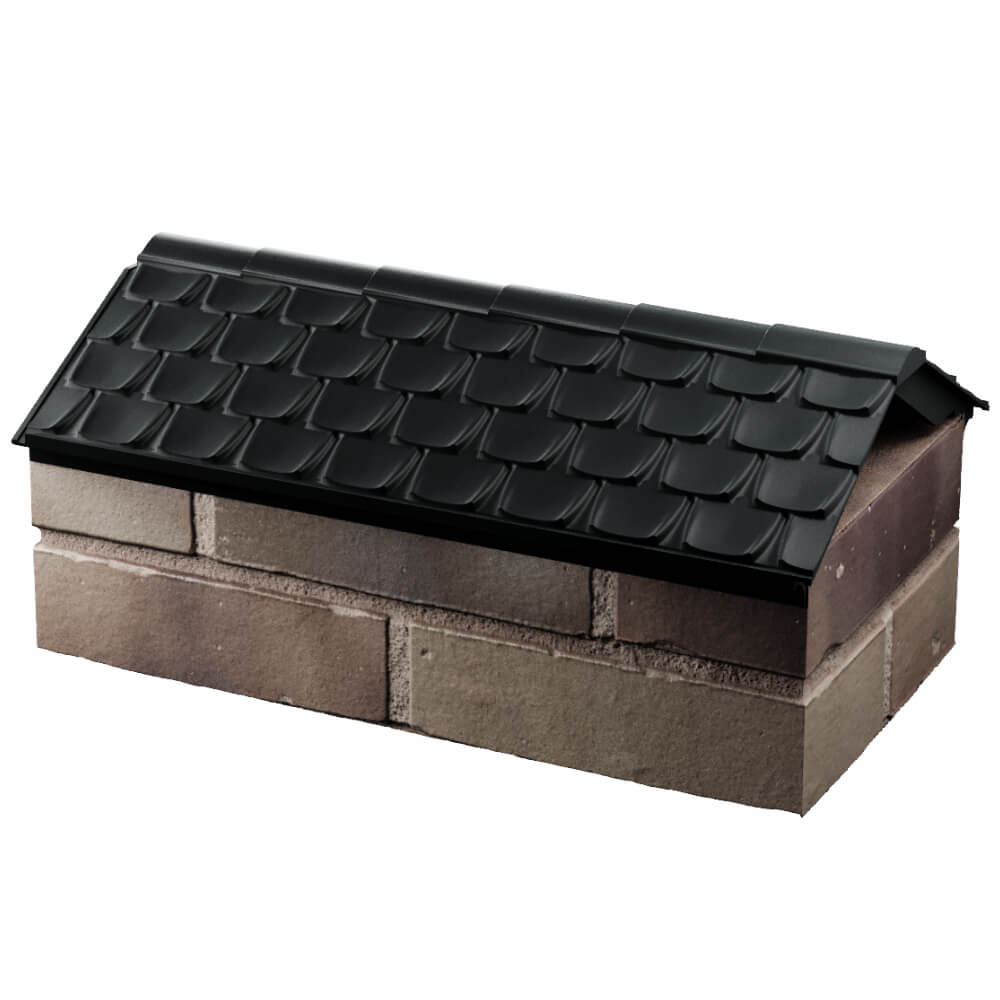 Парапет Zking Эльбрус Черный с посадкой на 1 кирпич (255мм) в Сысерти фото