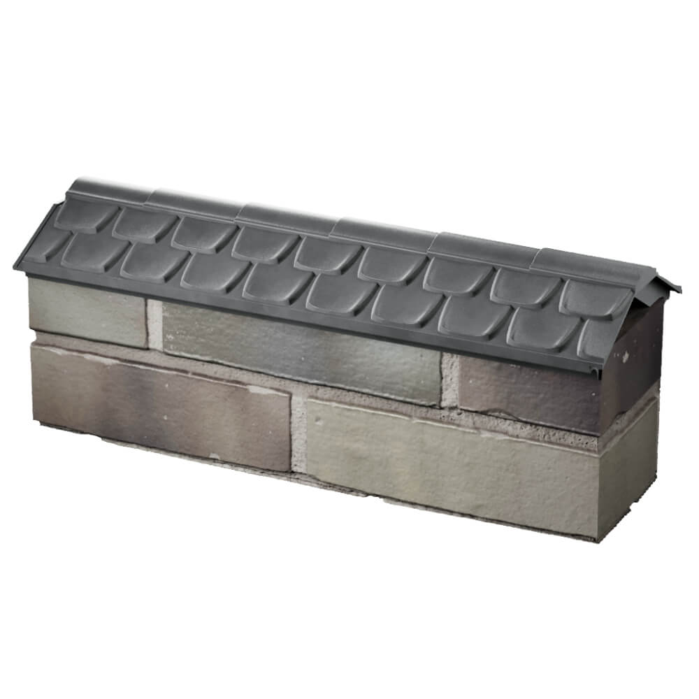 Парапет Zking Эльбрус Серый с посадкой на 0.5 кирпича (130мм) в Сысерти фото