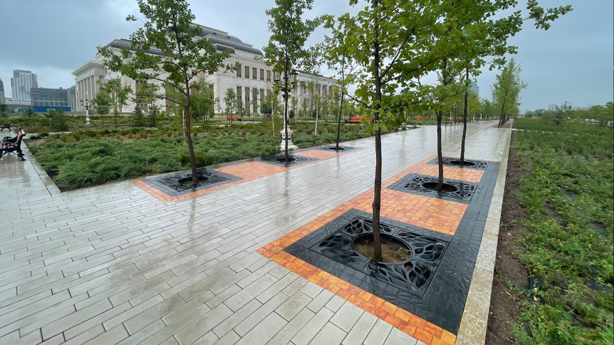 Приствольная решетка для дерева ZKING CRUST 1.2х1.2м Черная в Сысерти фото