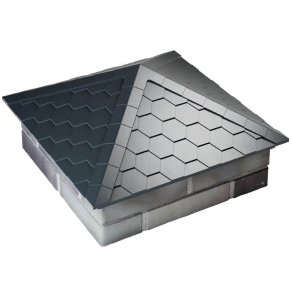 Колпак Zking Эверест Серый на столб 2х2 кирпича (535х535мм) Сысерть фото