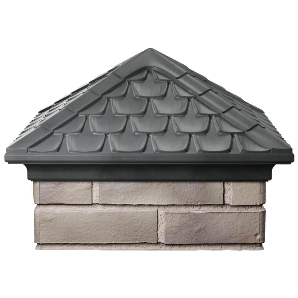 Колпак Zking Эльбрус Серый на столб 1.5х1.5 кирпича (385х385мм) Сысерть фото