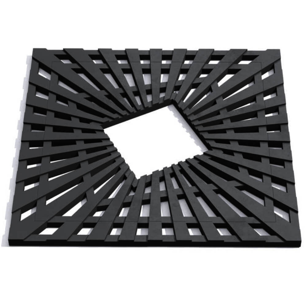 Приствольная решетка для дерева ZKING ATMOSPHERE 1.2х1.2м Черная Сысерть фото