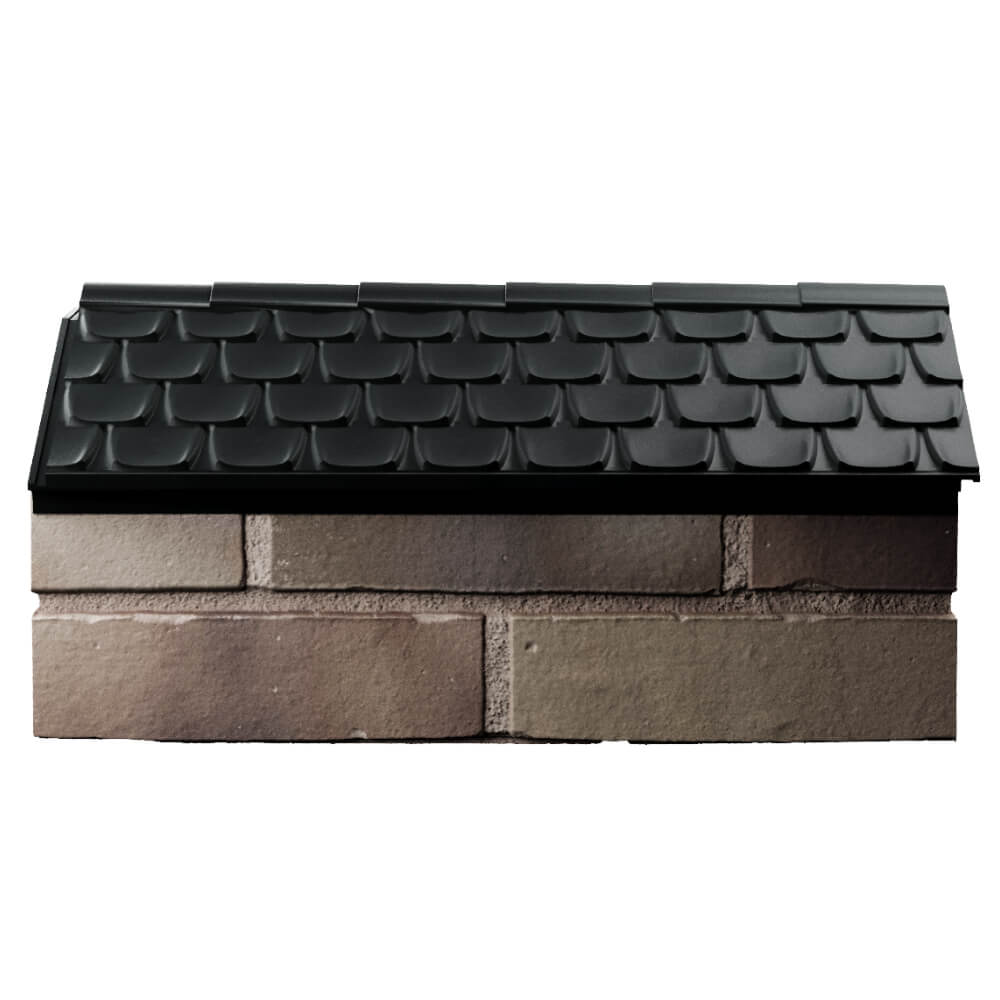 Парапет Zking Эльбрус Черный с посадкой на 1 кирпич (255мм) в Сысерти фото