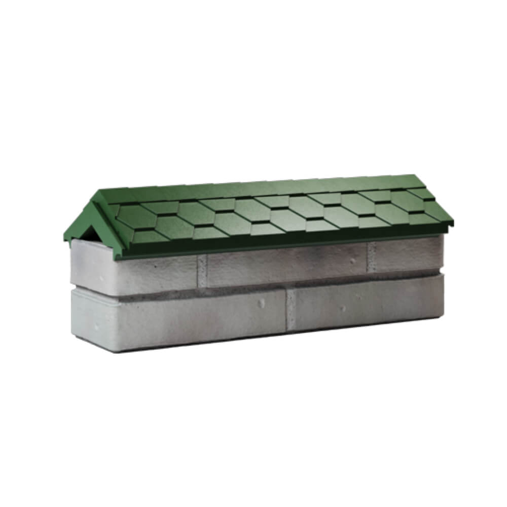 Парапет Zking Эверест Зеленый с посадкой на 0.5 кирпича (130мм) Сысерть фото