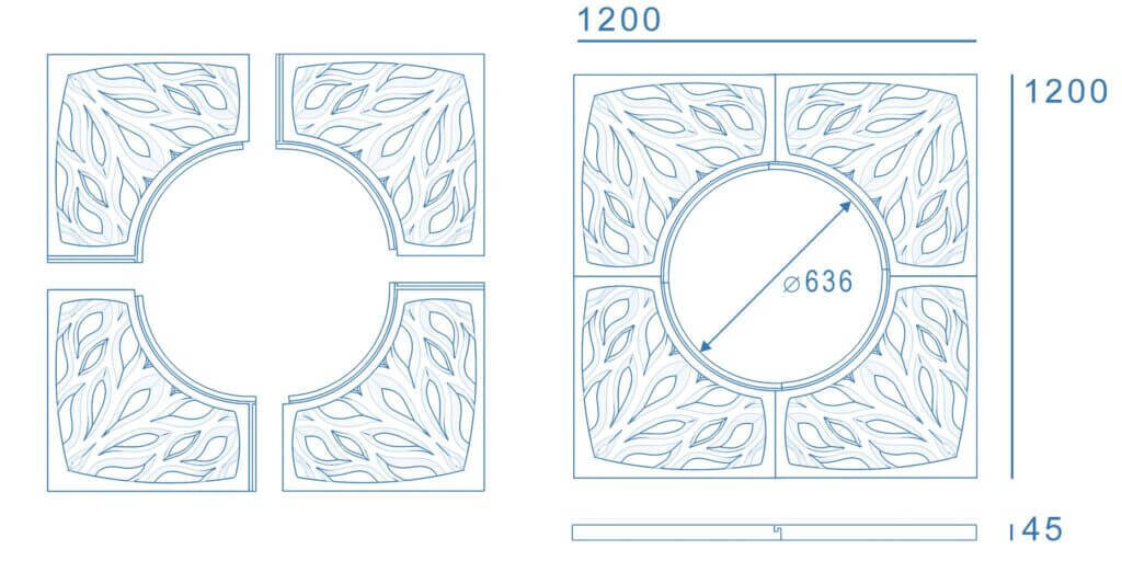 Приствольная решетка для дерева ZKING CRUST 1.2х1.2м Черная в Сысерти фото