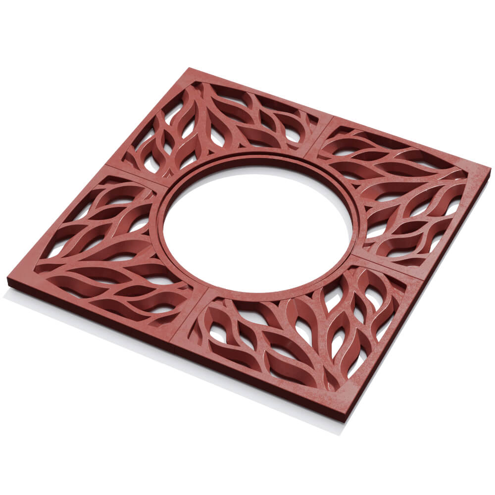 Приствольная решетка для дерева ZKING CRUST 1.2х1.2м Красная в Сысерти фото