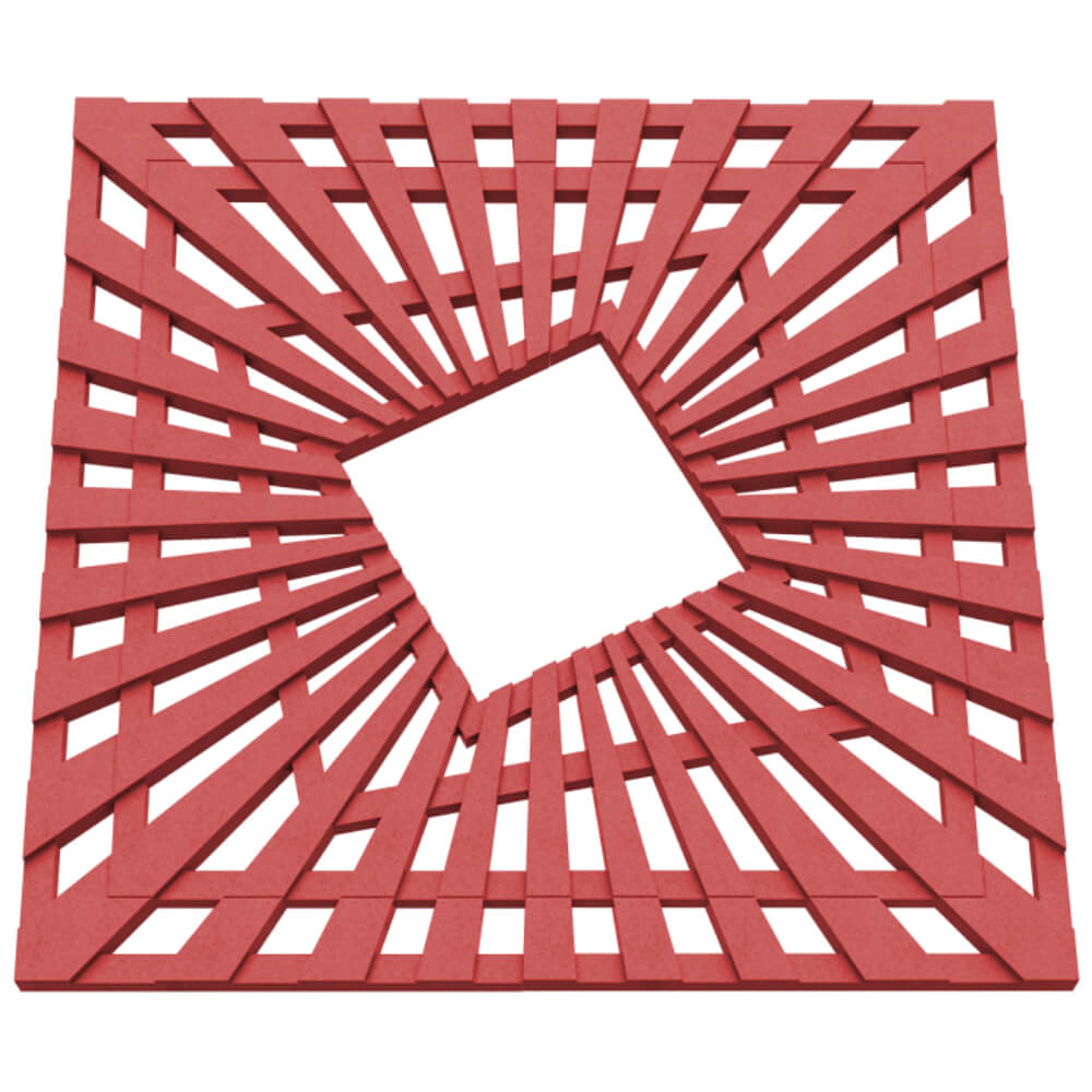 Приствольная решетка для дерева ZKING ATMOSPHERE 1.2х1.2м Красная в Сысерти фото