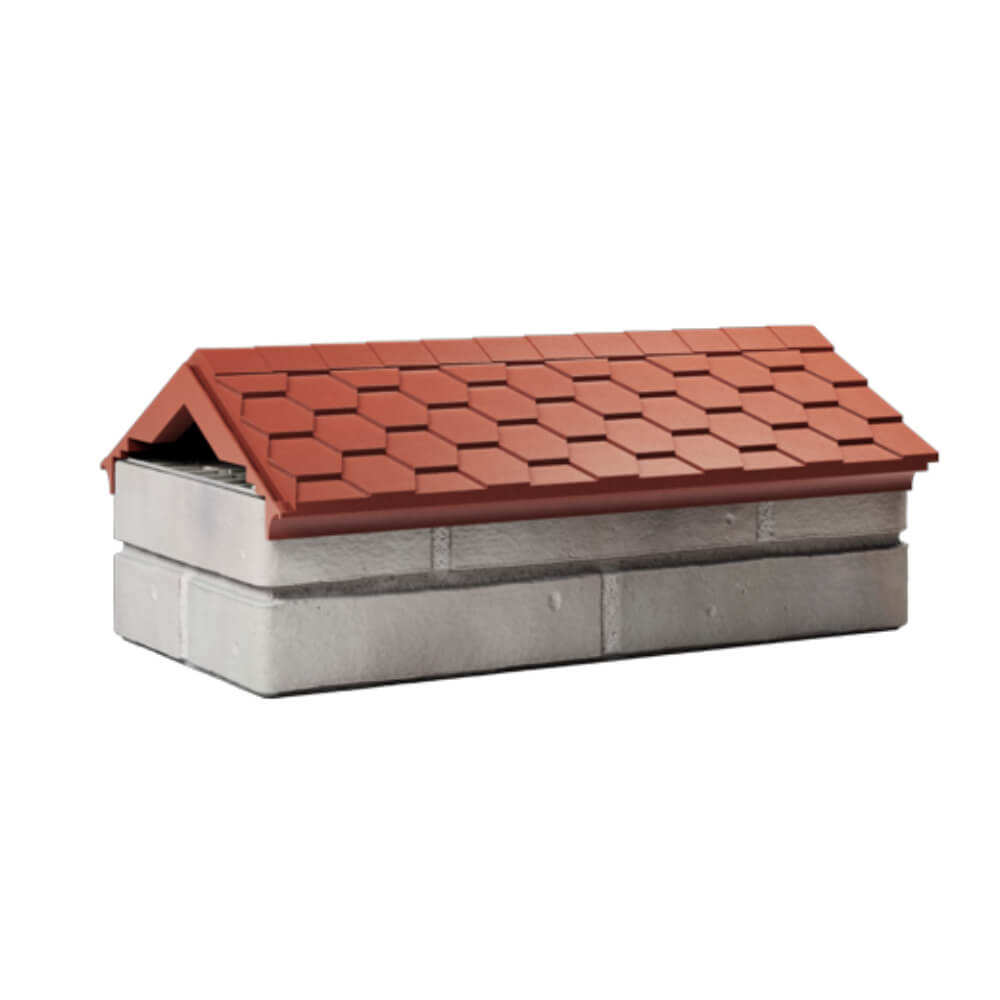 Парапет Zking Эверест Красный с посадкой на 1 кирпич (200/225/255мм) Сысерть фото