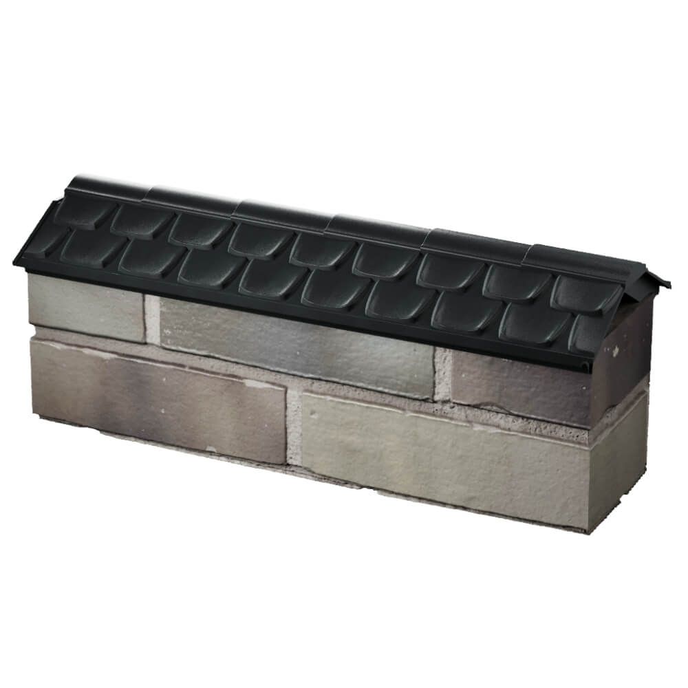 Парапет Zking Эльбрус Черный с посадкой на 0.5 кирпича (130мм) в Сысерти фото