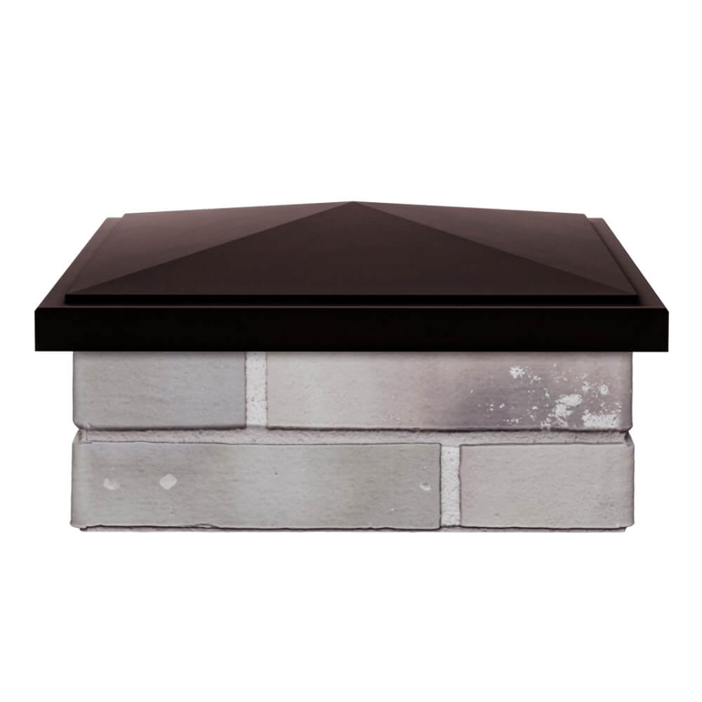 Колпак Zking БонаМоно Коричневый на столб 1.5х1.5 кирпича (385х385, 400х400мм) Сысерть фото