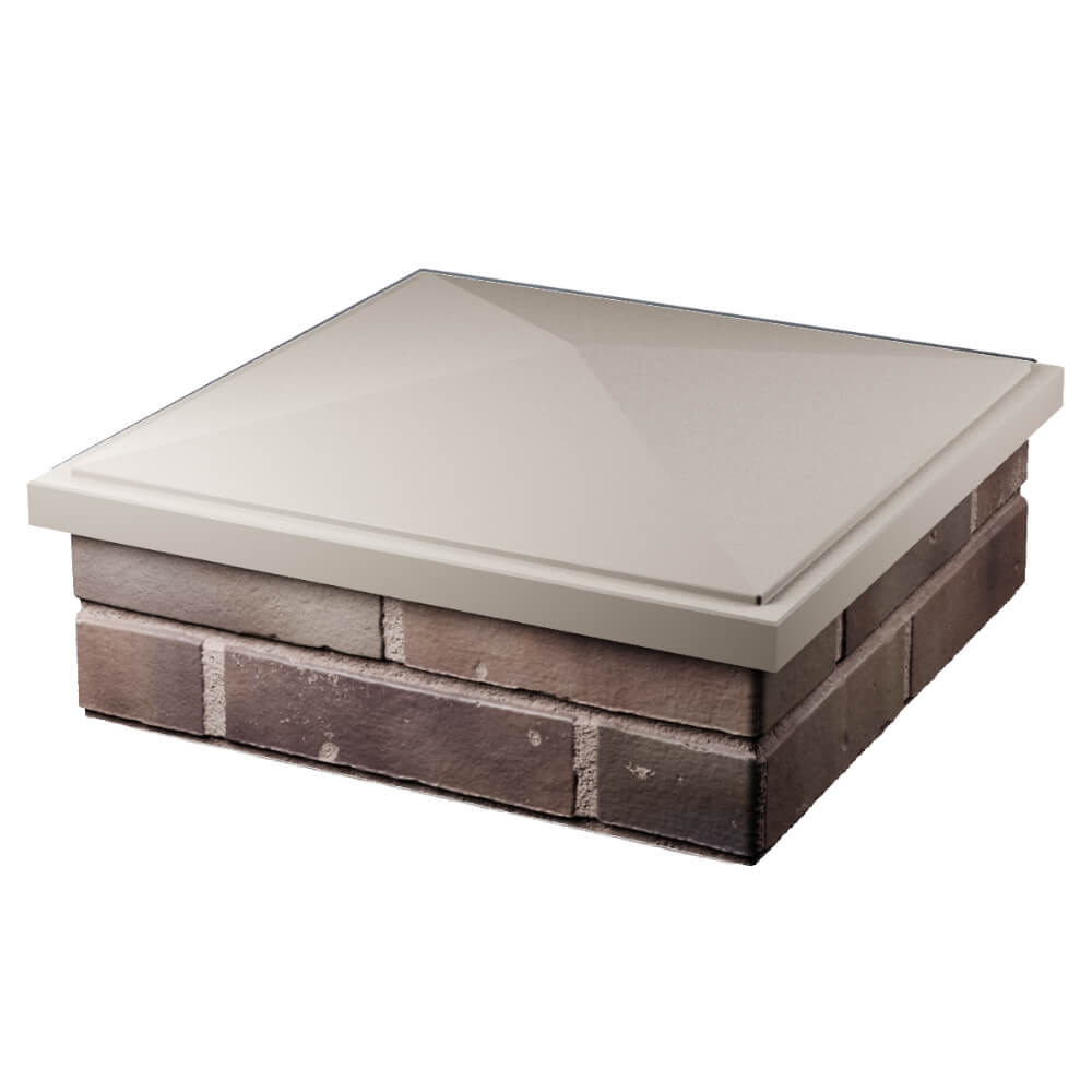 Колпак Zking БонаМоно Бежевый на столб 2х2 кирпича (515х515, 530х530мм) в Сысерти фото