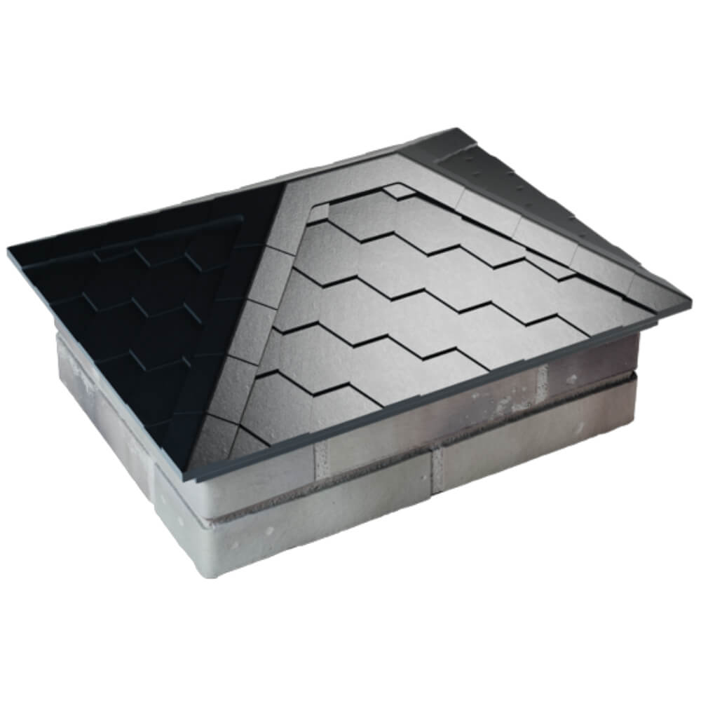 Колпак Zking Эверест Черный на столб 2х1.5 кирпича (520х390мм) Сысерть фото