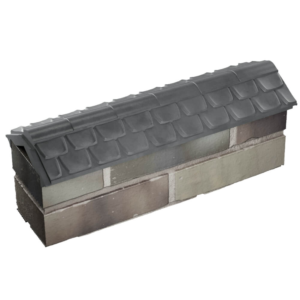 Парапет Zking Эльбрус Серый с посадкой на 0.5 кирпича (130мм) в Сысерти фото