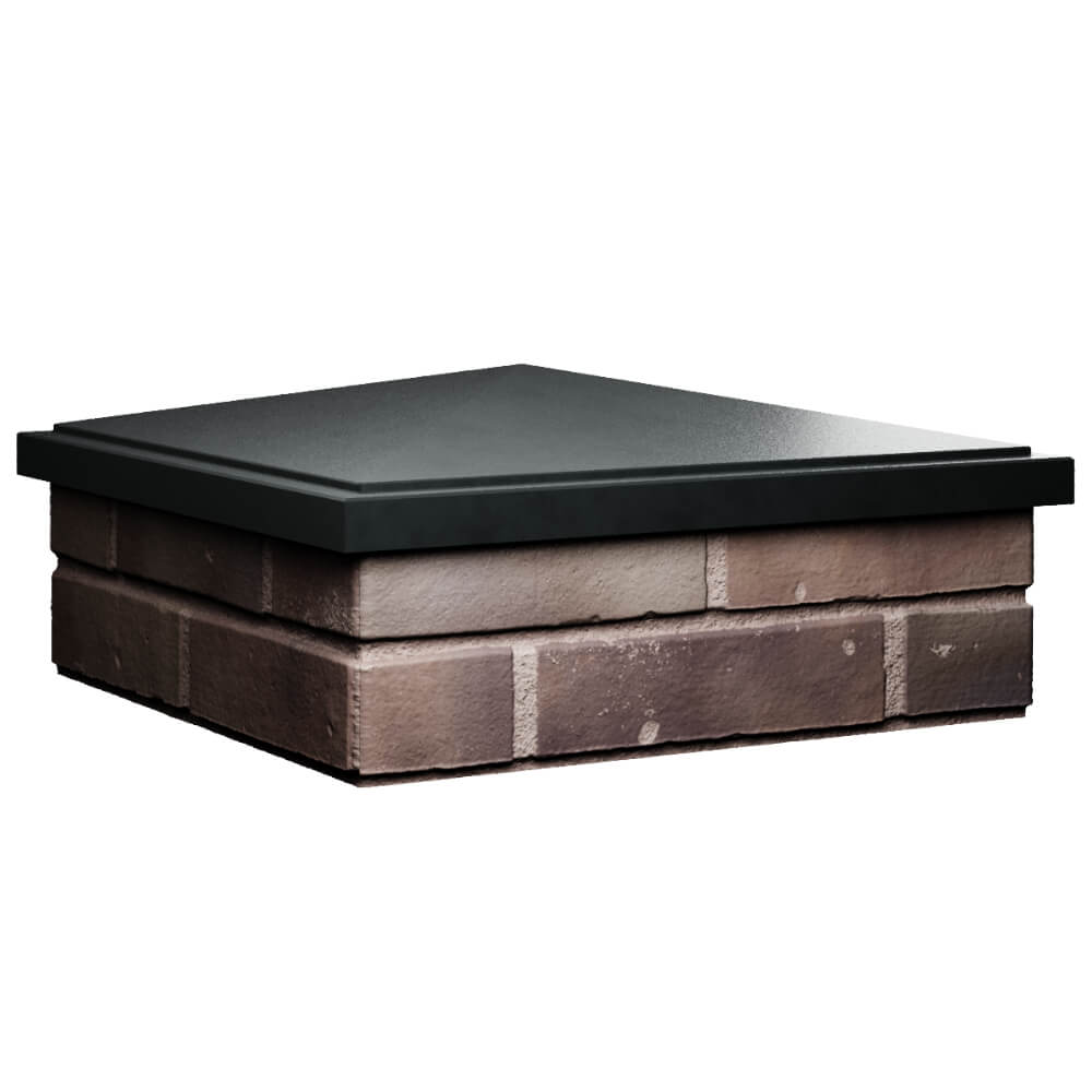 Колпак Zking БонаМоно Черный на столб 2х2 кирпича (515х515, 530х530мм) в Сысерти фото