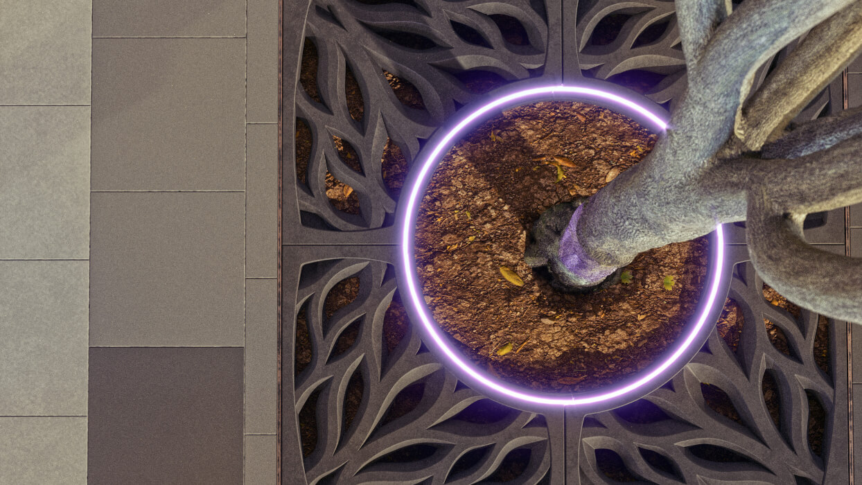 Приствольная решетка для дерева ZKING CRUST 1.2х1.2м Черная в Сысерти фото