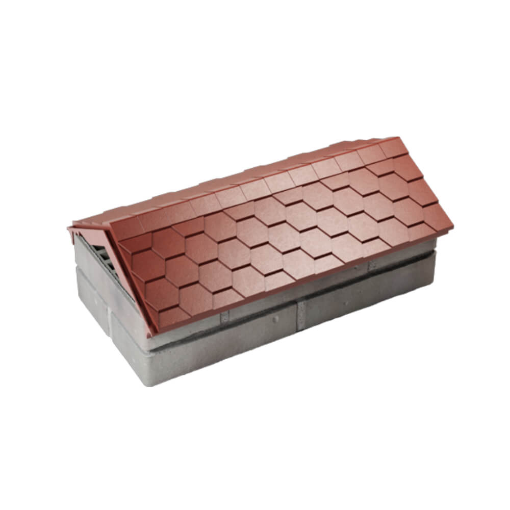Парапет Zking Эверест Красный с посадкой на 1 кирпич (200/225/255мм) в Сысерти фото