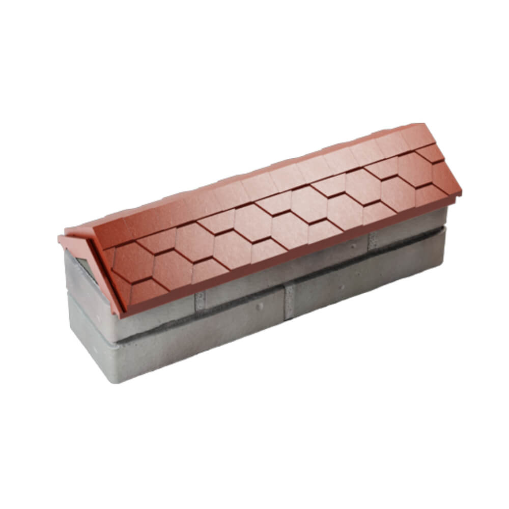 Парапет Zking Эверест Красный с посадкой на 0.5 кирпича (130мм) в Сысерти фото
