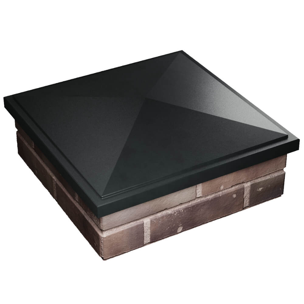 Колпак Zking БонаМоно Черный на столб 2х2 кирпича (515х515, 530х530мм) в Сысерти фото