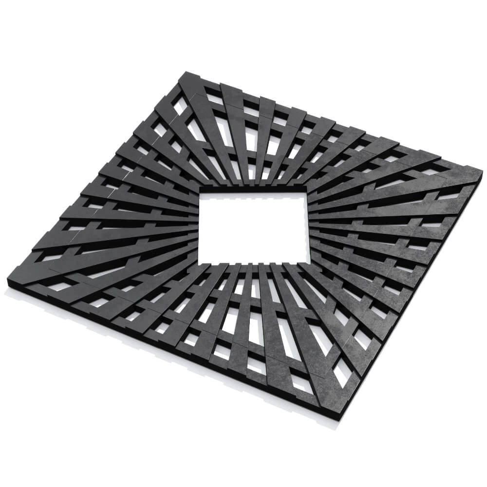 Приствольная решетка для дерева ZKING ATMOSPHERE 1.2х1.2м Черная в Сысерти фото