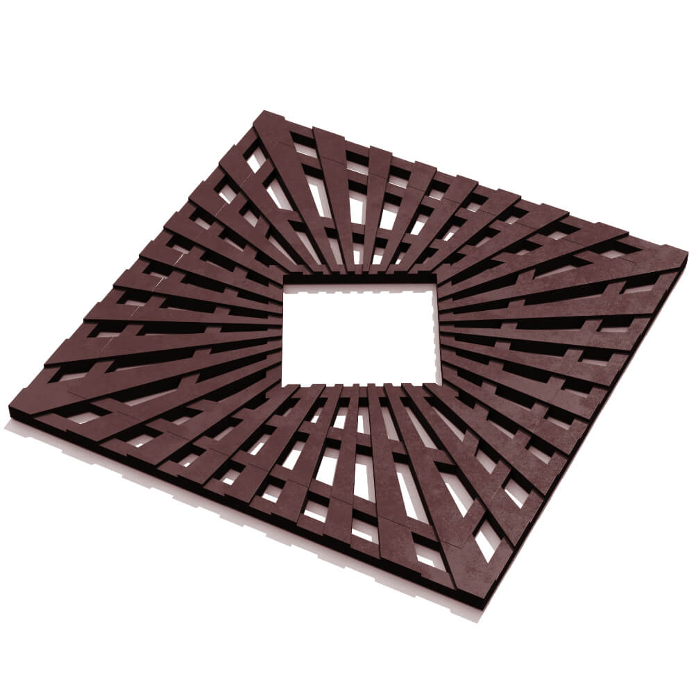 Приствольная решетка для дерева ZKING ATMOSPHERE 1.2х1.2м Коричневая в Сысерти фото