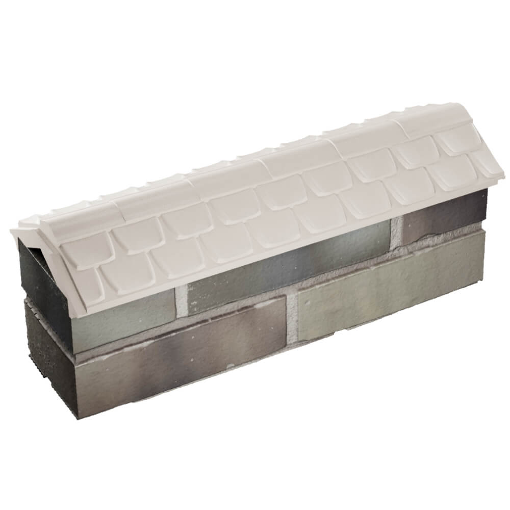 Парапет Zking Эльбрус Бежевый с посадкой на 0.5 кирпича (130мм) в Сысерти фото