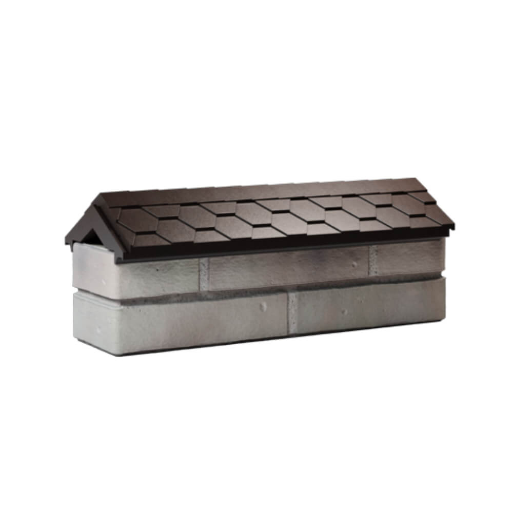 Парапет Zking Эверест Коричневый с посадкой на 0.5 кирпича (130мм) Сысерть фото