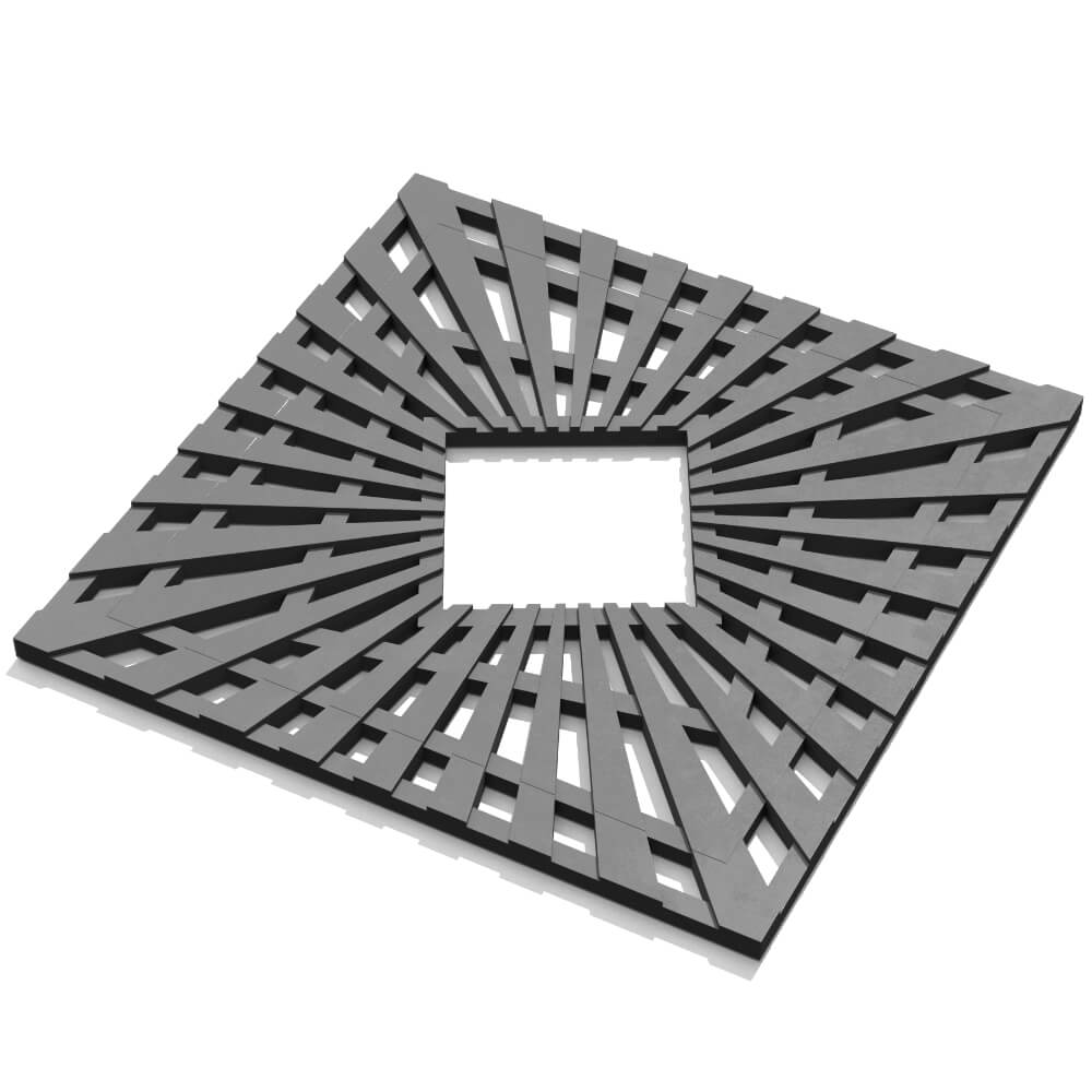 Приствольная решетка для дерева ZKING ATMOSPHERE 1.2х1.2м Серая в Сысерти фото