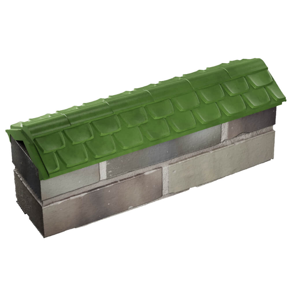 Парапет Zking Эльбрус Зеленый с посадкой на 0.5 кирпича (130мм) в Сысерти фото
