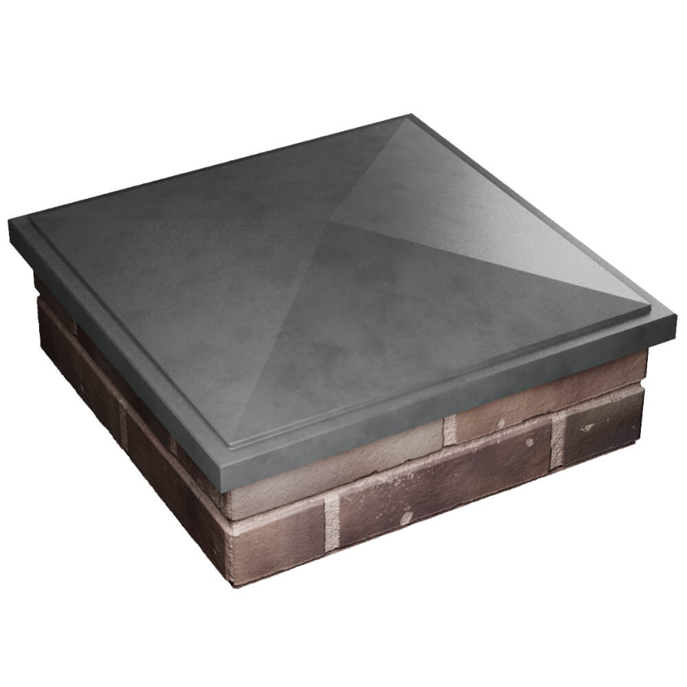 Колпак Zking БонаМоно Серый на столб 2х2 кирпича (515х515, 530х530мм) в Сысерти фото