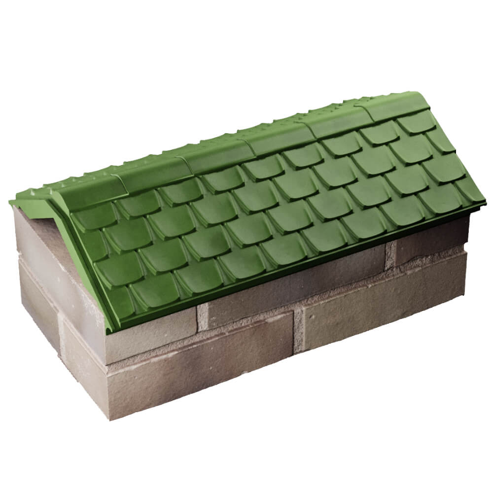 Парапет Zking Эльбрус Зеленый с посадкой на 1 кирпич (255мм) в Сысерти фото